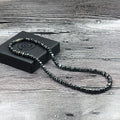 Nuova collana vintage nera con perline magnetiche in ematite, per terapia energetica e benessere, adatta a uomini e donne HN022