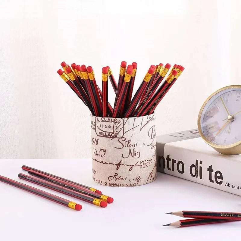 12/30 matite in legno HB per studenti, perfette per esercitarsi nella scrittura, negli schizzi e nel disegno, ideali per il ritorno a scuola.