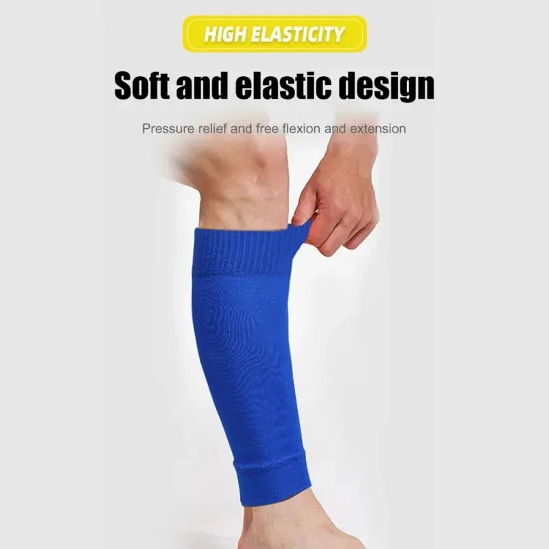 1 paio di calze da calcio, accessori per il calcio, tutori per le gambe, calze sportive traspiranti per adulti e bambini, protezioni per tibie, polpacci, coprigambe