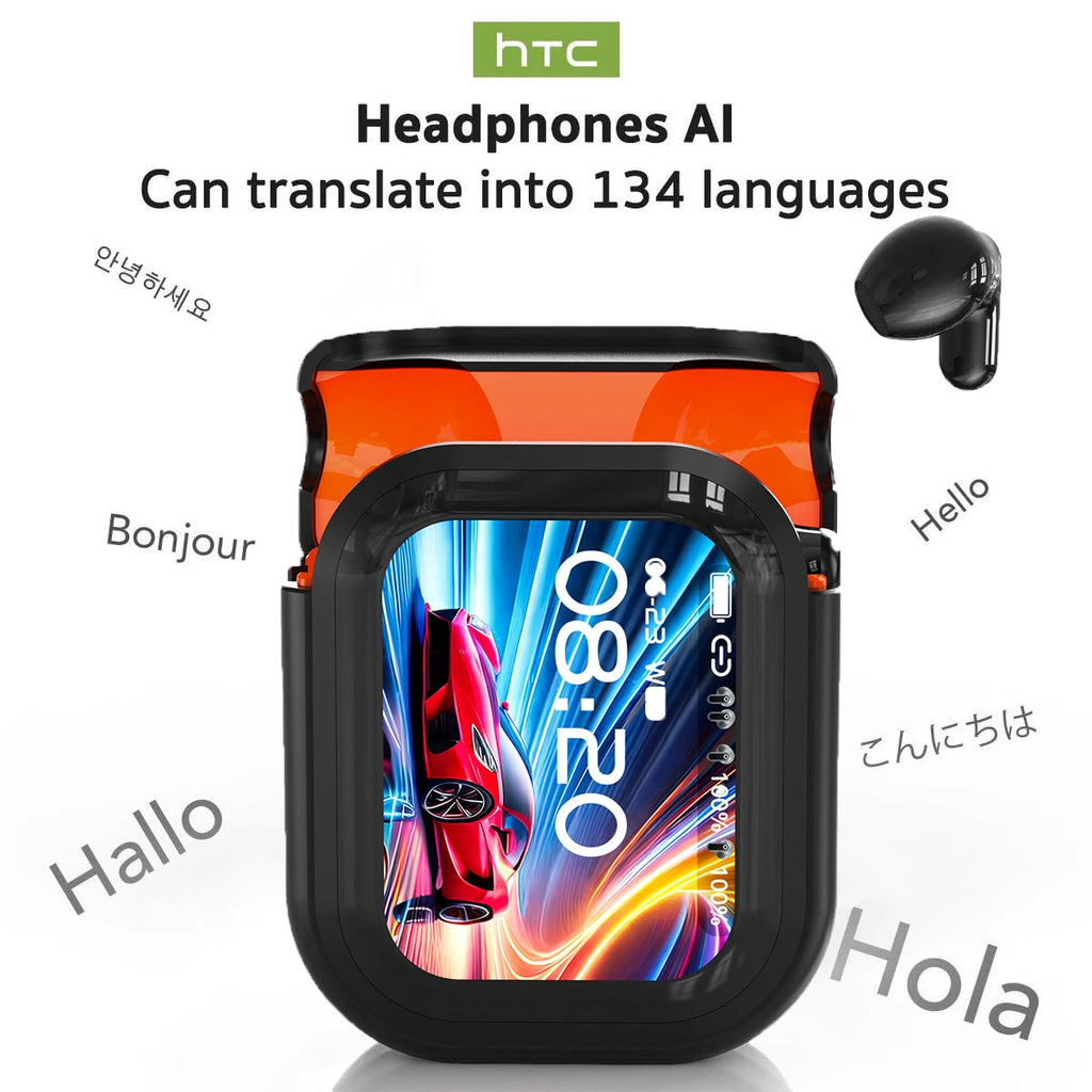 Auricolari Traduttore DeIdioma 2026 HTC Auricolari Traduttore DeIdioma 2026 HTC NE20 Auricolare Traduttore AI Traduzione in tempo reale Schermo LCD intelligente BT6.0 TWS ChoiceNE20