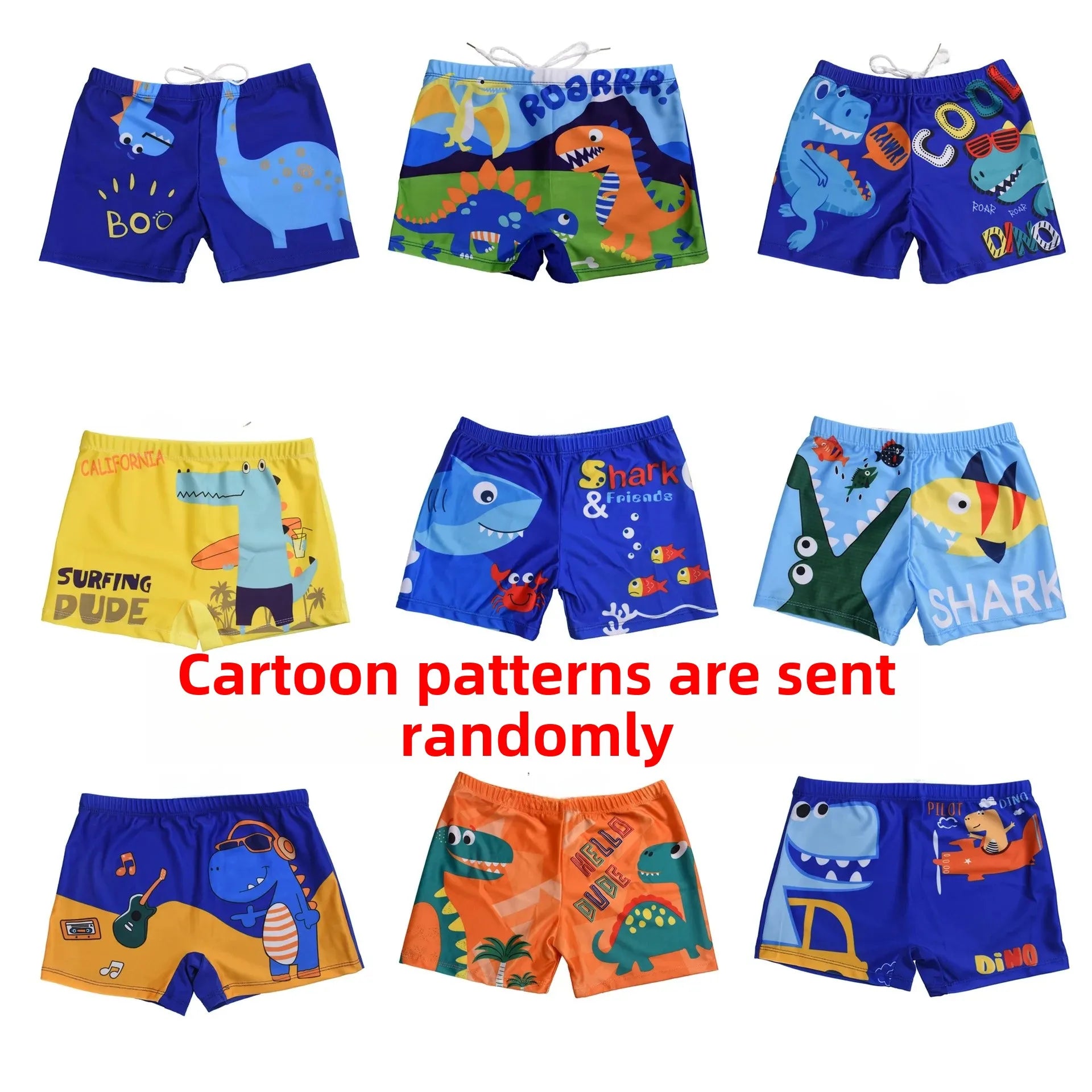 Costume da bagno per bambini, pantaloncini da bagno per bambini con simpatici cartoni animati, ad asciugatura rapida, comodi pantaloncini da bagno per neonati, abbigliamento sportivo confortevole