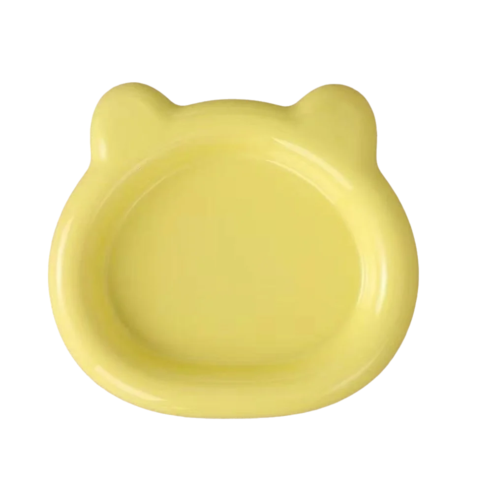 Ciotole per gatti in plastica PP resistenti, ciotole carine per gattini, orsetto, accessori per animali domestici Puppy Cat Home & Garden