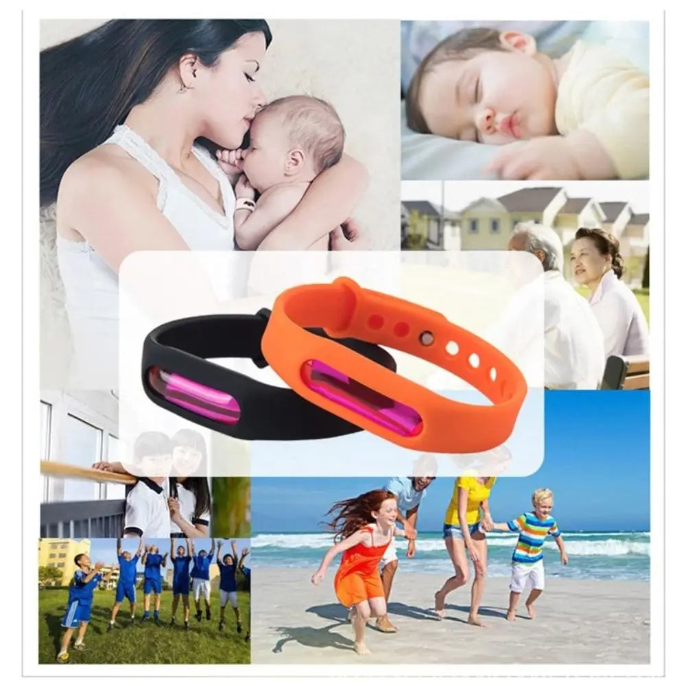Braccialetto antizanzare in silicone regolabile