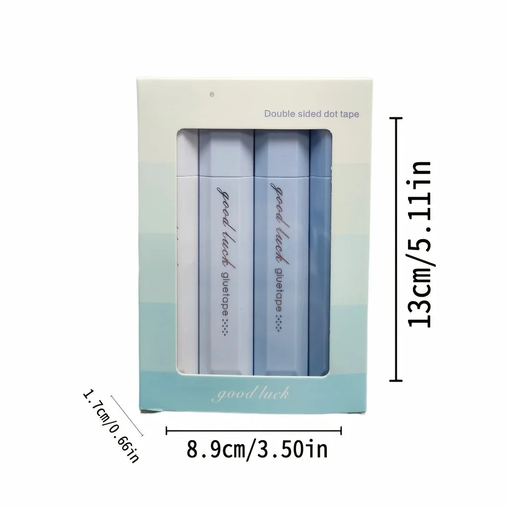 4 rotoli di nastro adesivo impermeabile per scrapbooking, ideale per lavori creativi, confezioni regalo, montaggio foto e journaling.