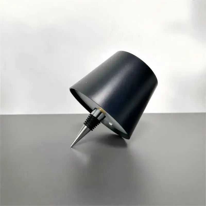 Lampada da tavolo a LED a righe sottili per bottiglie di vino, controllo touch.