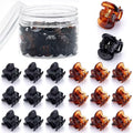 10-100 pezzi Piccoli fermagli per capelli a forma di artiglio per donne e ragazze, stile coreano, mini fermagli in plastica nera trasparente, forcine per capelli, accessori per acconciature per bambini