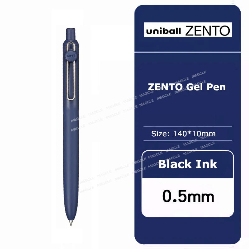 Penna gel Uniball ZENTO 0.38/0.5mm – Scrittura fluida a base d'acqua, per scuola e ufficio