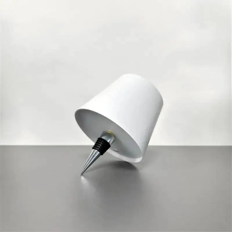 Lampada da tavolo a LED a righe sottili per bottiglie di vino, controllo touch.