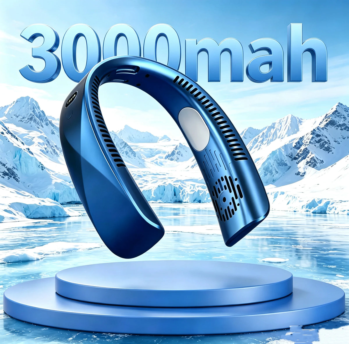 Ventilatore da collo portatile senza pale da 8000 mAh con USB