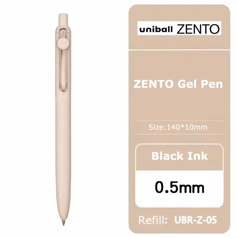 Penna gel Uniball ZENTO 0.38/0.5mm – Scrittura fluida a base d'acqua, per scuola e ufficio