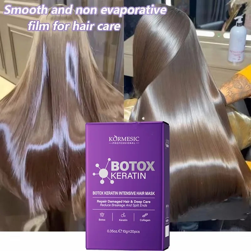 Maschera per capelli alla cheratina: magica riparazione in 5 secondi, capelli danneggiati, crespi, morbidi, lisci e lucenti. Idratazione profonda, trattamento riparatore per capelli
