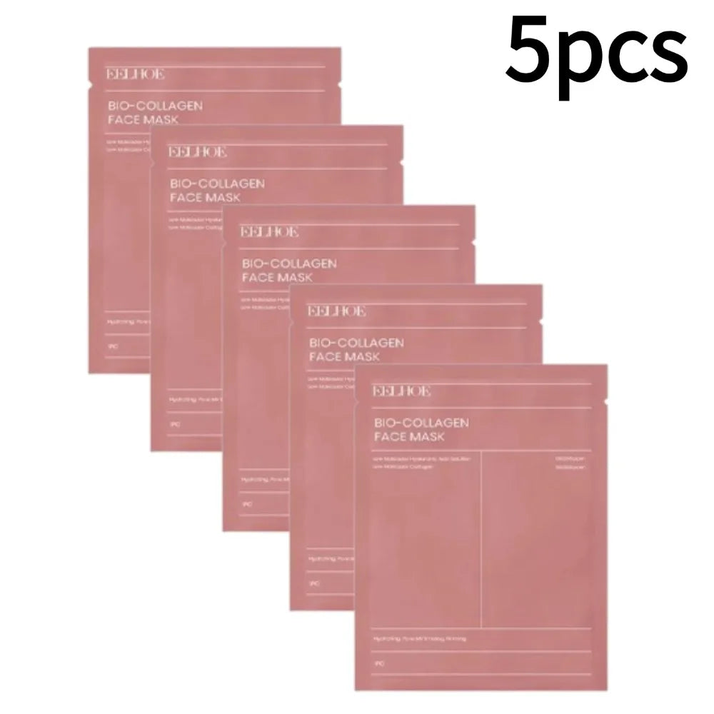1-10 pezzi Maschera viso al bio collagene, idratante profonda, maschera notte, restringe i pori, idratante, rinfrescante, illuminante, cura della pelle coreana