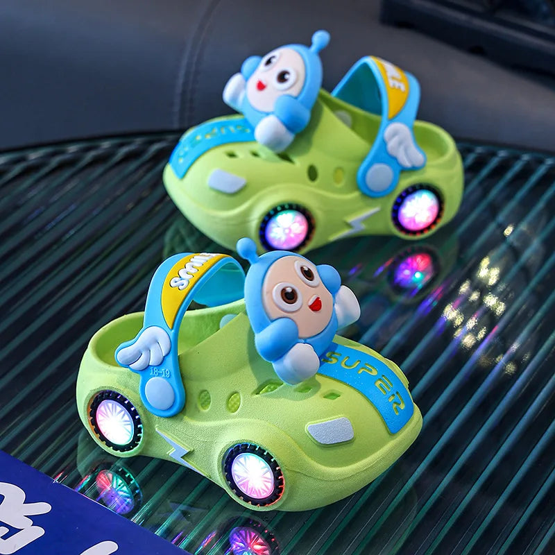 Pantofole antiscivolo per bambini con luci lampeggianti