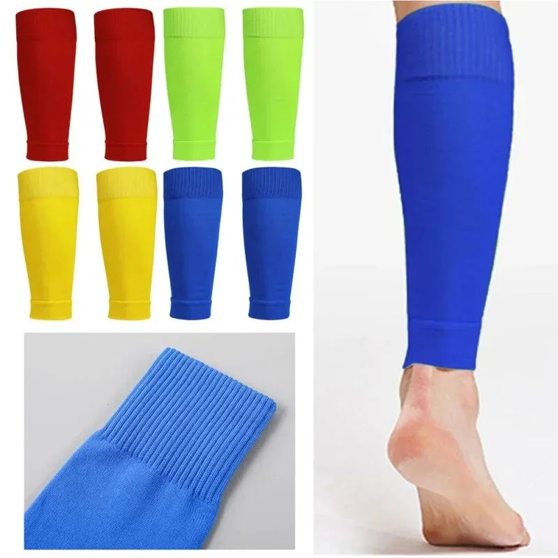 1 paio di calze da calcio, accessori per il calcio, tutori per le gambe, calze sportive traspiranti per adulti e bambini, protezioni per tibie, polpacci, coprigambe