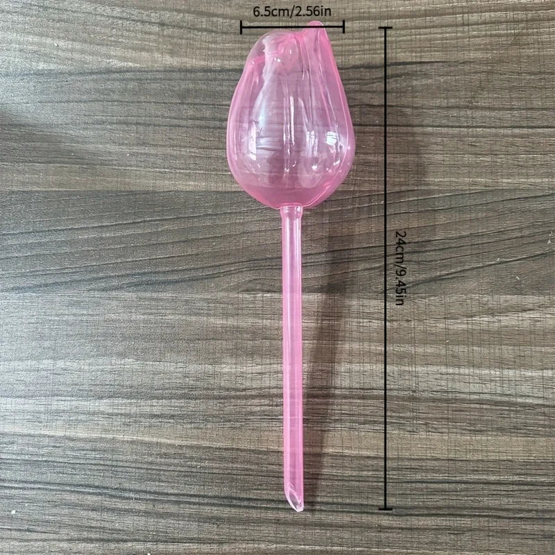 Sfere per irrigare piante di tulipano rosa, adatte per piante da interno ed esterno, gocciolatori automatici per piante e irrigazione automatica