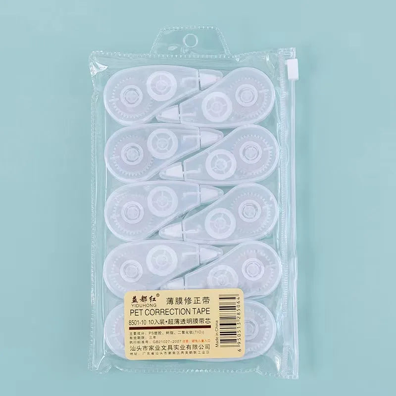 Nastri correttori Kawaii design meccanico – Set da 6, per diari, scuola e materiale scolastico