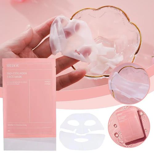 1-10 pezzi Maschera viso al bio collagene, idratante profonda, maschera notte, restringe i pori, idratante, rinfrescante, illuminante, cura della pelle coreana