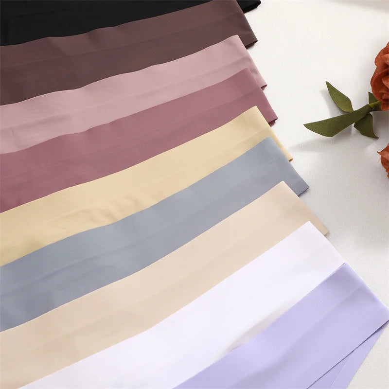 Set di 7 slip perizoma da donna in senza cuciture, a vita bassa, morbidi, ultra sottili