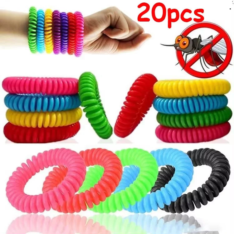 10 braccialetti antizanzare per adulti e bambini, senza DEET