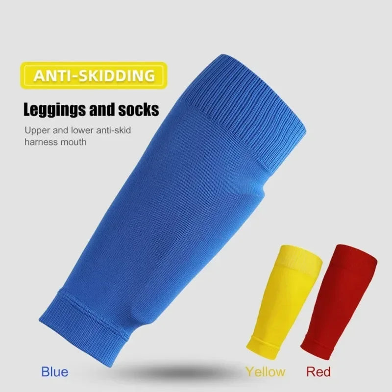 1 paio di calze da calcio, accessori per il calcio, tutori per le gambe, calze sportive traspiranti per adulti e bambini, protezioni per tibie, polpacci, coprigambe