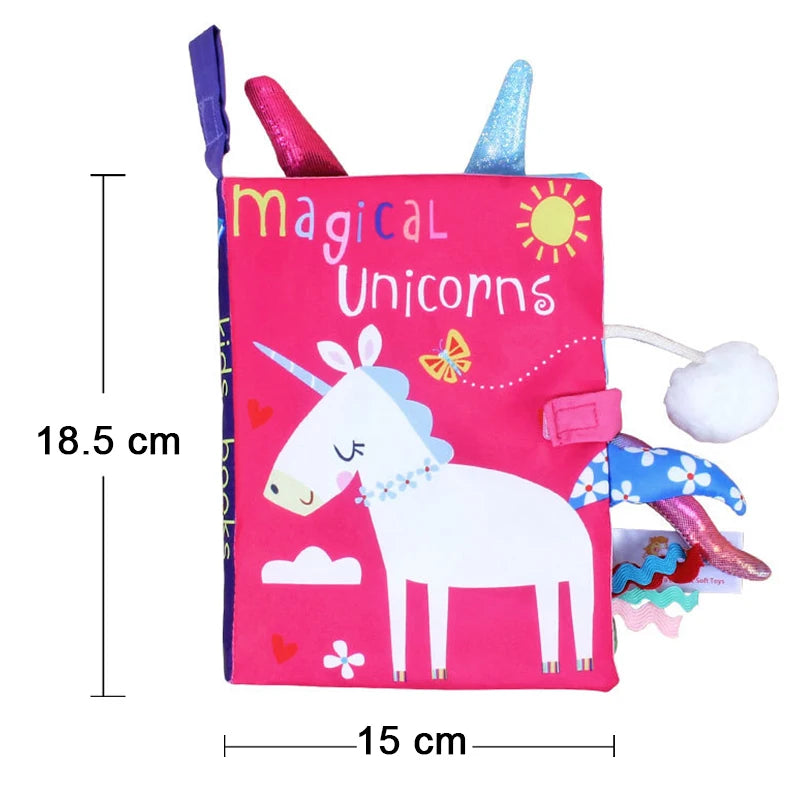 Libri morbidi in tessuto per neonato 3D  0-12 mesi.