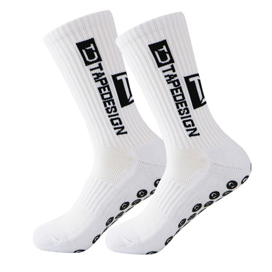 Calze da calcio 39-44 , calze sportive professionali con suola antiscivolo in spugna, assorbimento del sudore e prevenzione degli odori