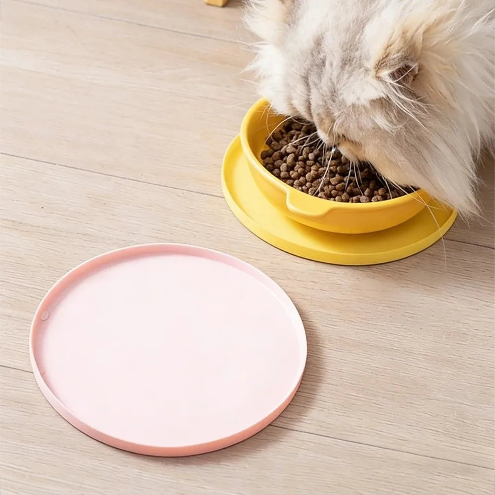 Nuovo tappetino in silicone per alimenti per animali domestici, antiscivolo, impermeabile, facile da pulire, a prova di perdite, ideale come ciotole per animali.