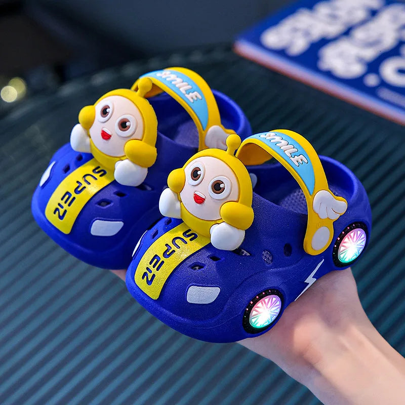Pantofole antiscivolo per bambini con luci lampeggianti