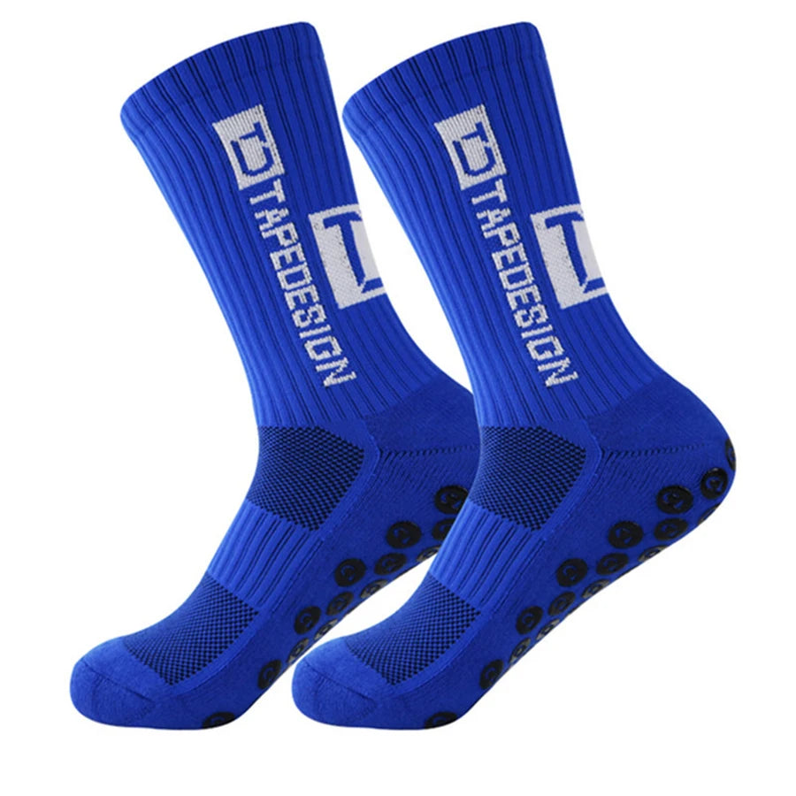 Calze da calcio 39-44 , calze sportive professionali con suola antiscivolo in spugna, assorbimento del sudore e prevenzione degli odori