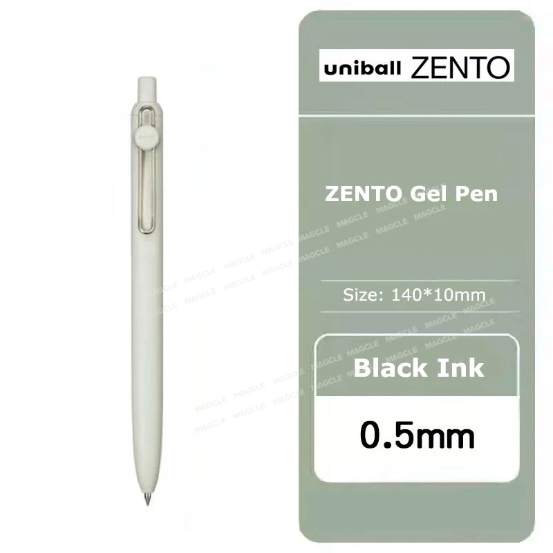 Penna gel Uniball ZENTO 0.38/0.5mm – Scrittura fluida a base d'acqua, per scuola e ufficio