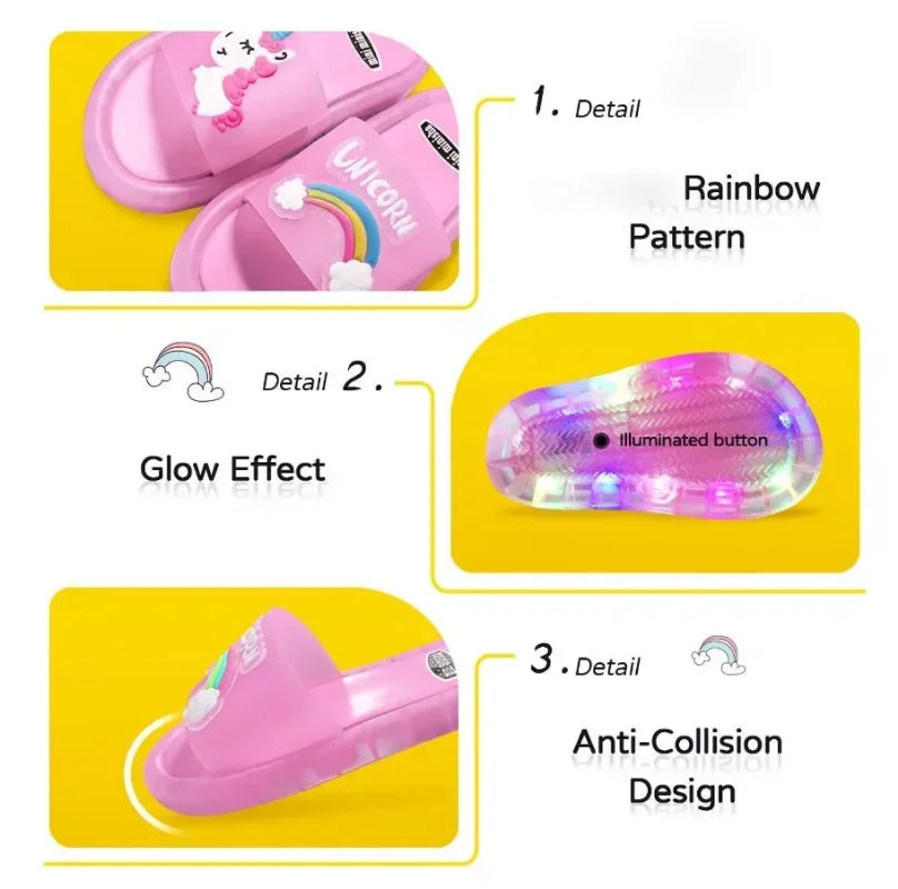 Pantofole per bambini luminose