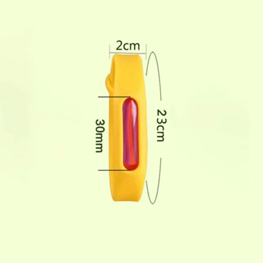 Braccialetto antizanzare in silicone regolabile