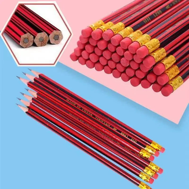 12/30 matite in legno HB per studenti, perfette per esercitarsi nella scrittura, negli schizzi e nel disegno, ideali per il ritorno a scuola.