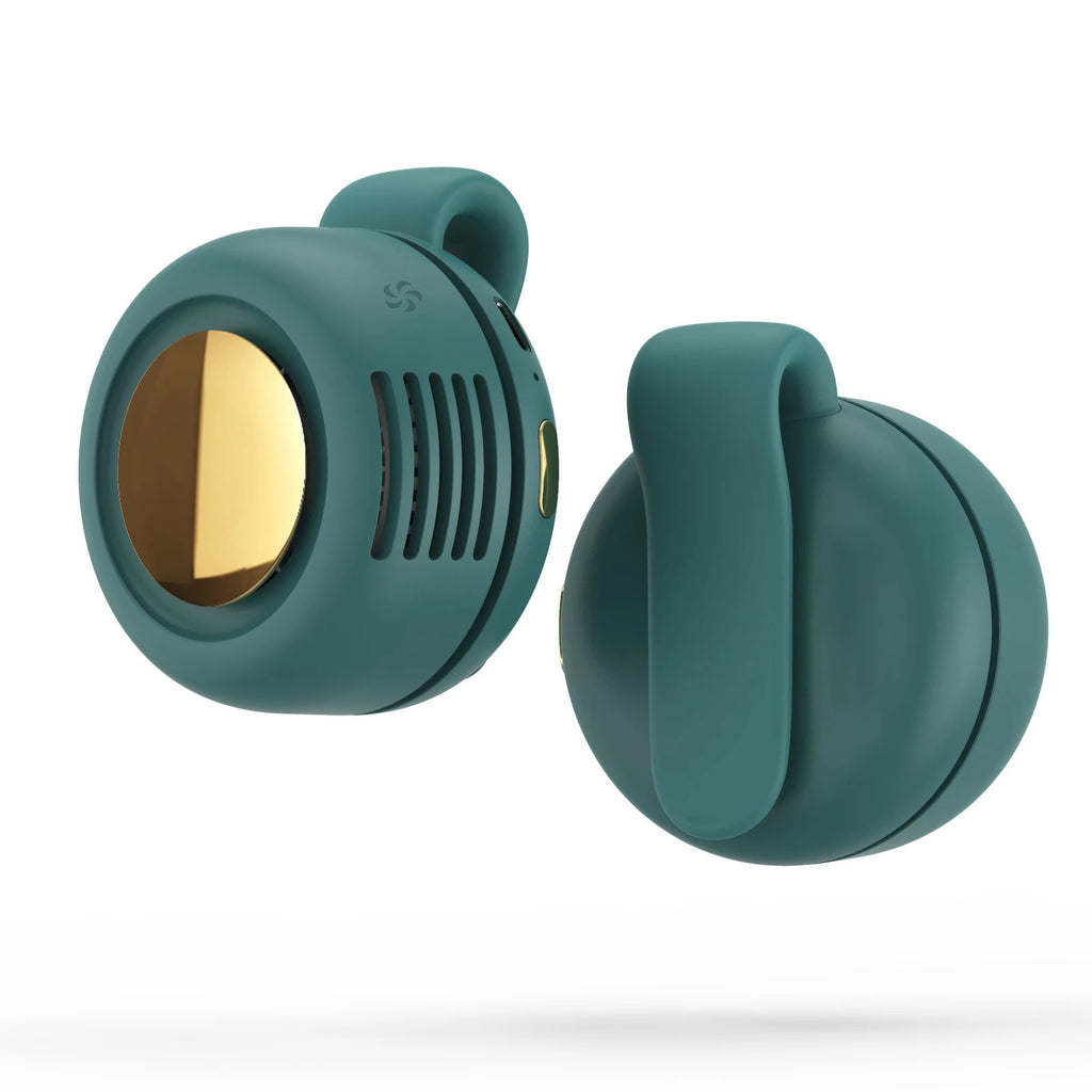Mini  ventilatore da agganciare alla vita della camicia, 3 velocità.