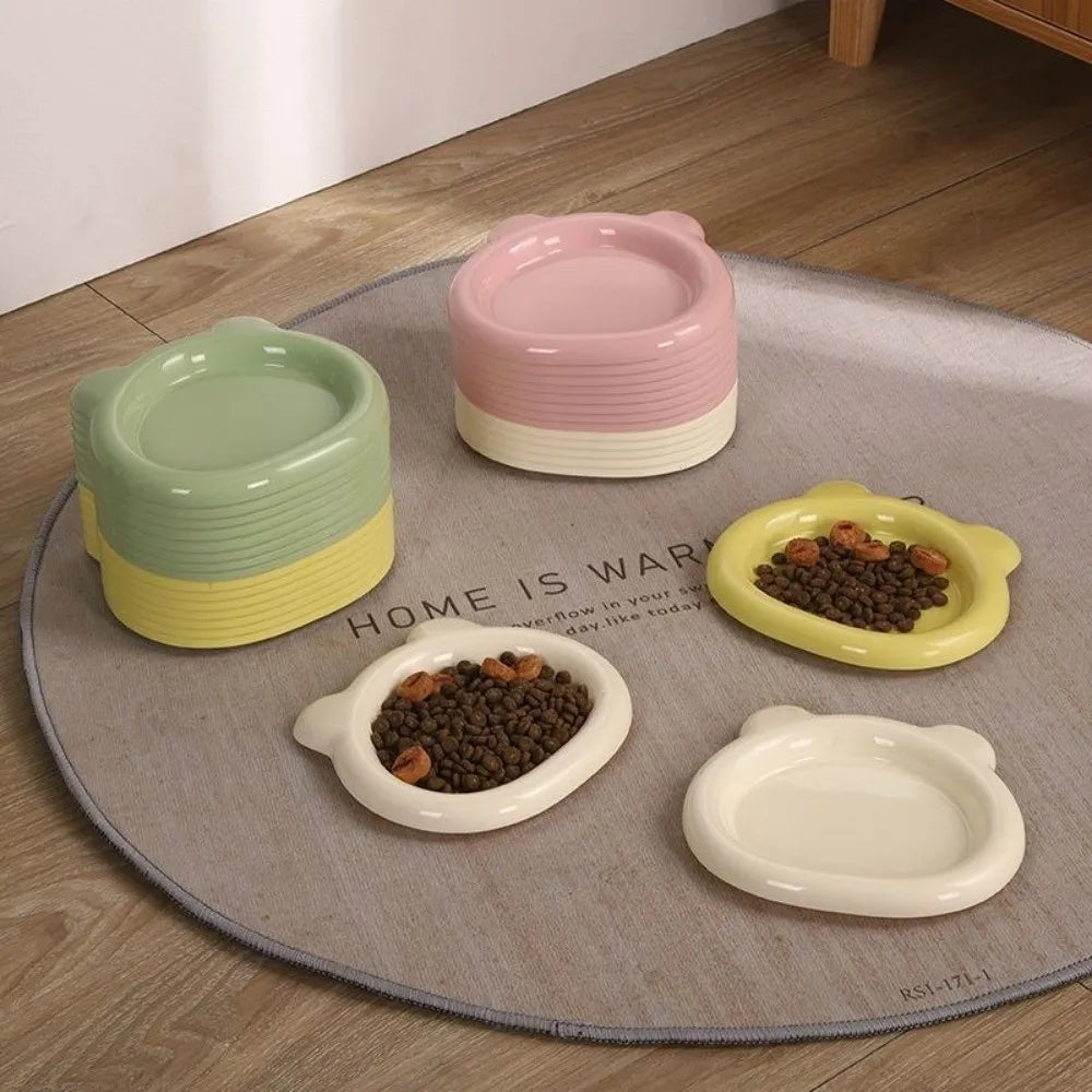 Ciotole per gatti in plastica PP resistenti, ciotole carine per gattini, orsetto, accessori per animali domestici Puppy Cat Home & Garden