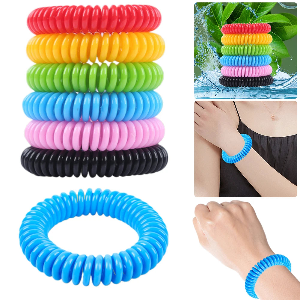 10 braccialetti antizanzare per adulti e bambini, senza DEET