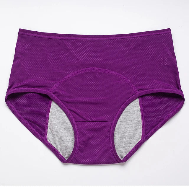 Mutandine mestruali a prova di perdite, mutandine fisiologiche per il ciclo, slip impermeabili da donna, taglie forti
