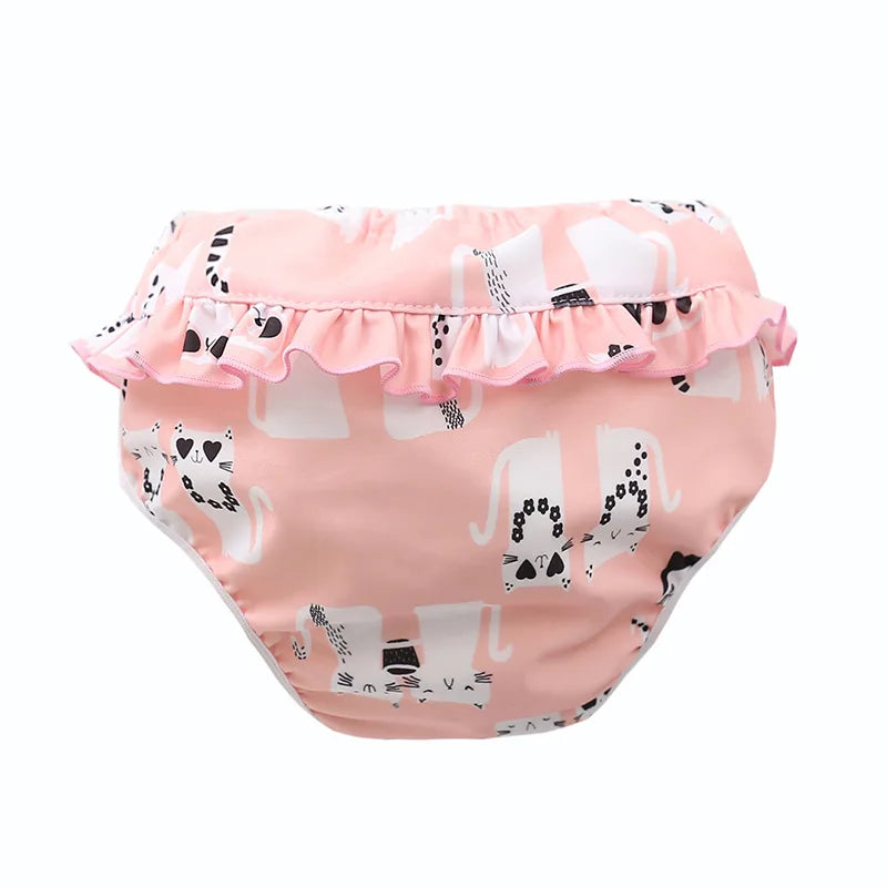 Pannolini da nuoto Ircomll per neonati, a prova di perdite, a vita alta, per imparare a nuotare, pantaloni da nuoto per bambini, per imparare a nuotare.