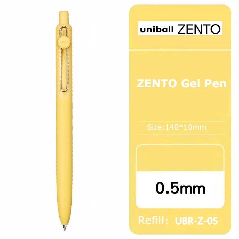 Penna gel Uniball ZENTO 0.38/0.5mm – Scrittura fluida a base d'acqua, per scuola e ufficio