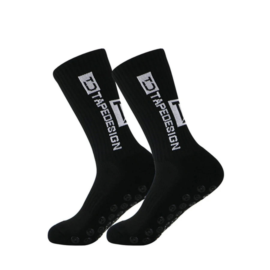 Calze da calcio 39-44 , calze sportive professionali con suola antiscivolo in spugna, assorbimento del sudore e prevenzione degli odori