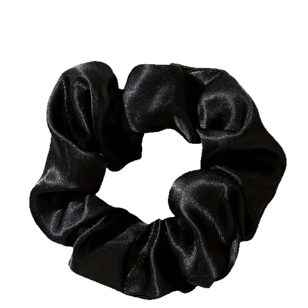 5 elastici per capelli grandi in vera seta stile retrò, di alta qualità, per donna, adatti per chignon, delicati sui capelli.