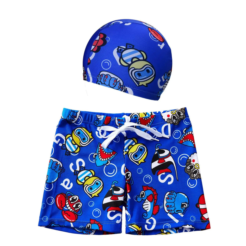 Costume da bagno per bambini, pantaloncini da bagno per bambini con simpatici cartoni animati, ad asciugatura rapida, comodi pantaloncini da bagno per neonati, abbigliamento sportivo confortevole