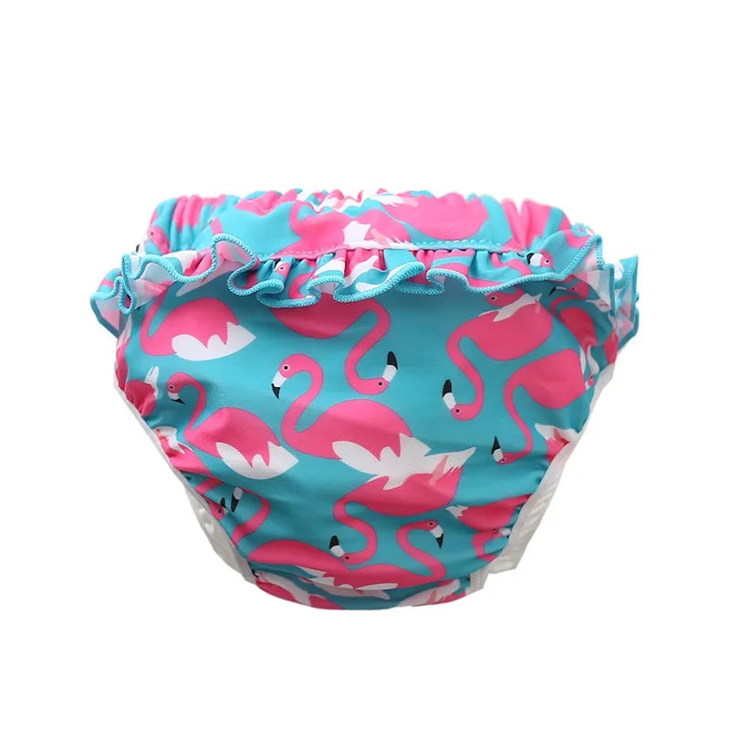 Pannolini da nuoto Ircomll per neonati, a prova di perdite, a vita alta, per imparare a nuotare, pantaloni da nuoto per bambini, per imparare a nuotare.