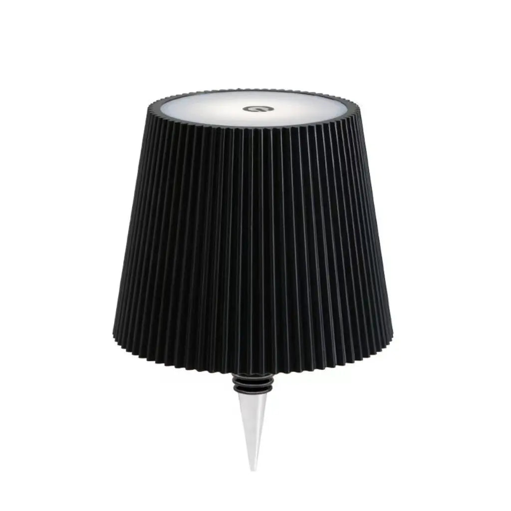 Lampada da tavolo a LED a righe sottili per bottiglie di vino, controllo touch.