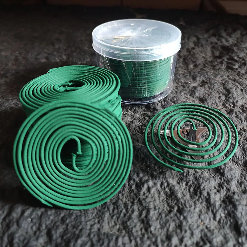 Incenso naturale alla citronella in spirale, 48 anelli/lotto, repellente per zanzare, per esterni.