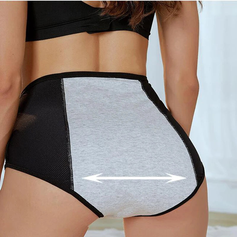 Mutandine mestruali a prova di perdite, mutandine fisiologiche per il ciclo, slip impermeabili da donna, taglie forti