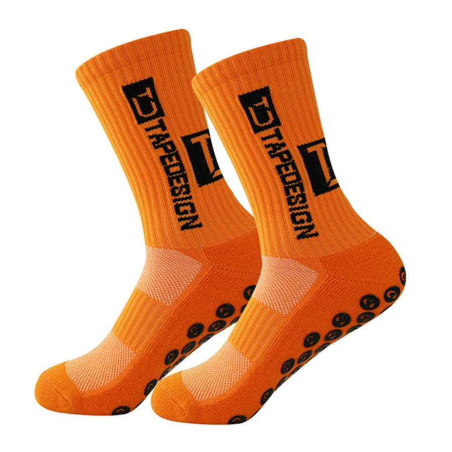 Calze da calcio 39-44 , calze sportive professionali con suola antiscivolo in spugna, assorbimento del sudore e prevenzione degli odori