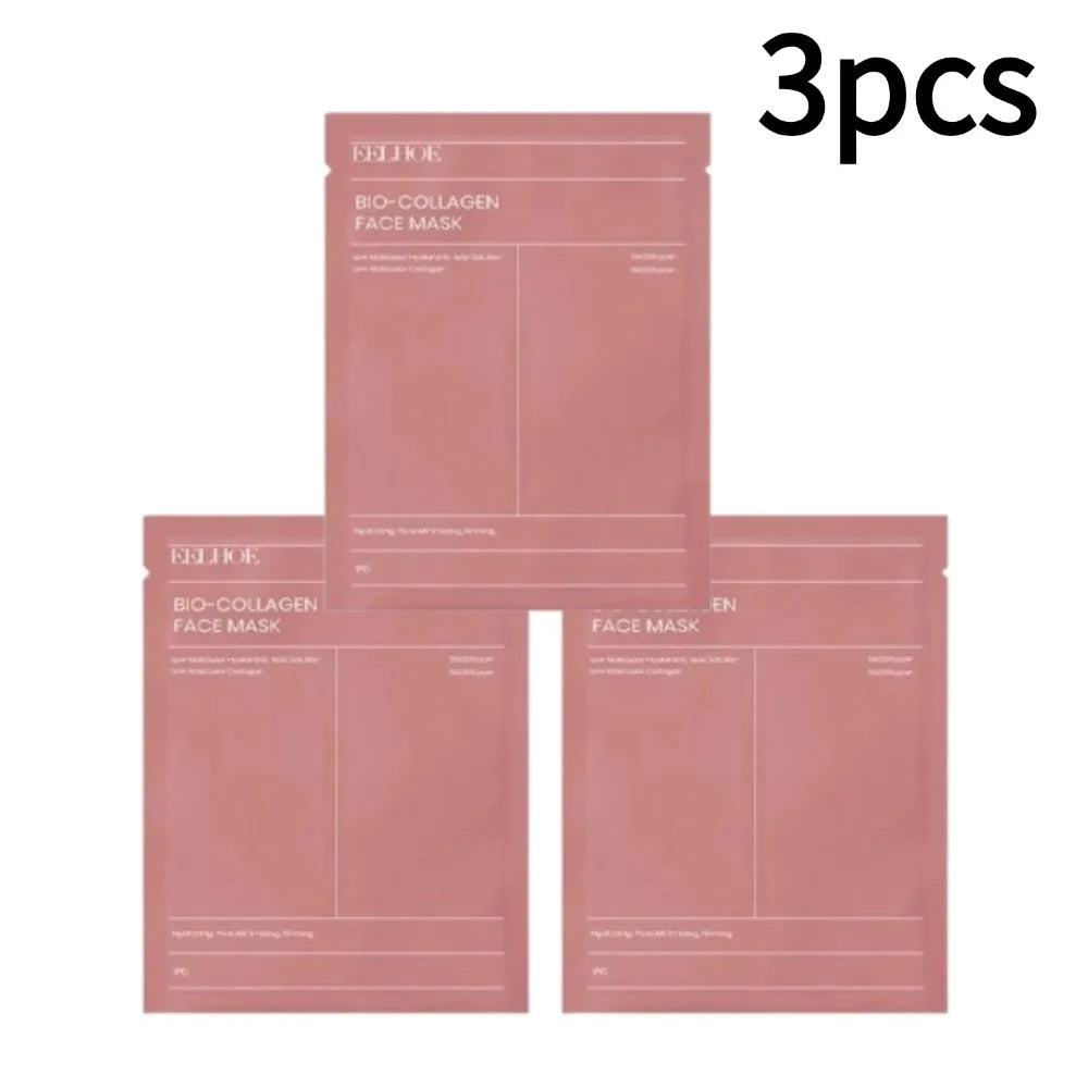 1-10 pezzi Maschera viso al bio collagene, idratante profonda, maschera notte, restringe i pori, idratante, rinfrescante, illuminante, cura della pelle coreana
