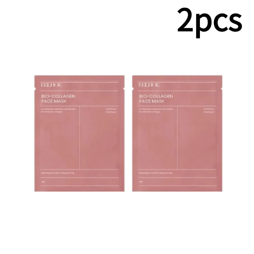 1-10 pezzi Maschera viso al bio collagene, idratante profonda, maschera notte, restringe i pori, idratante, rinfrescante, illuminante, cura della pelle coreana