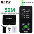 Telemetro laser HILDA 50/100/120M con luce laser rossa/verde, misurazione digitale della distanza, ricaricabile e misurabile, misurazione dell'angolo tramite laser.